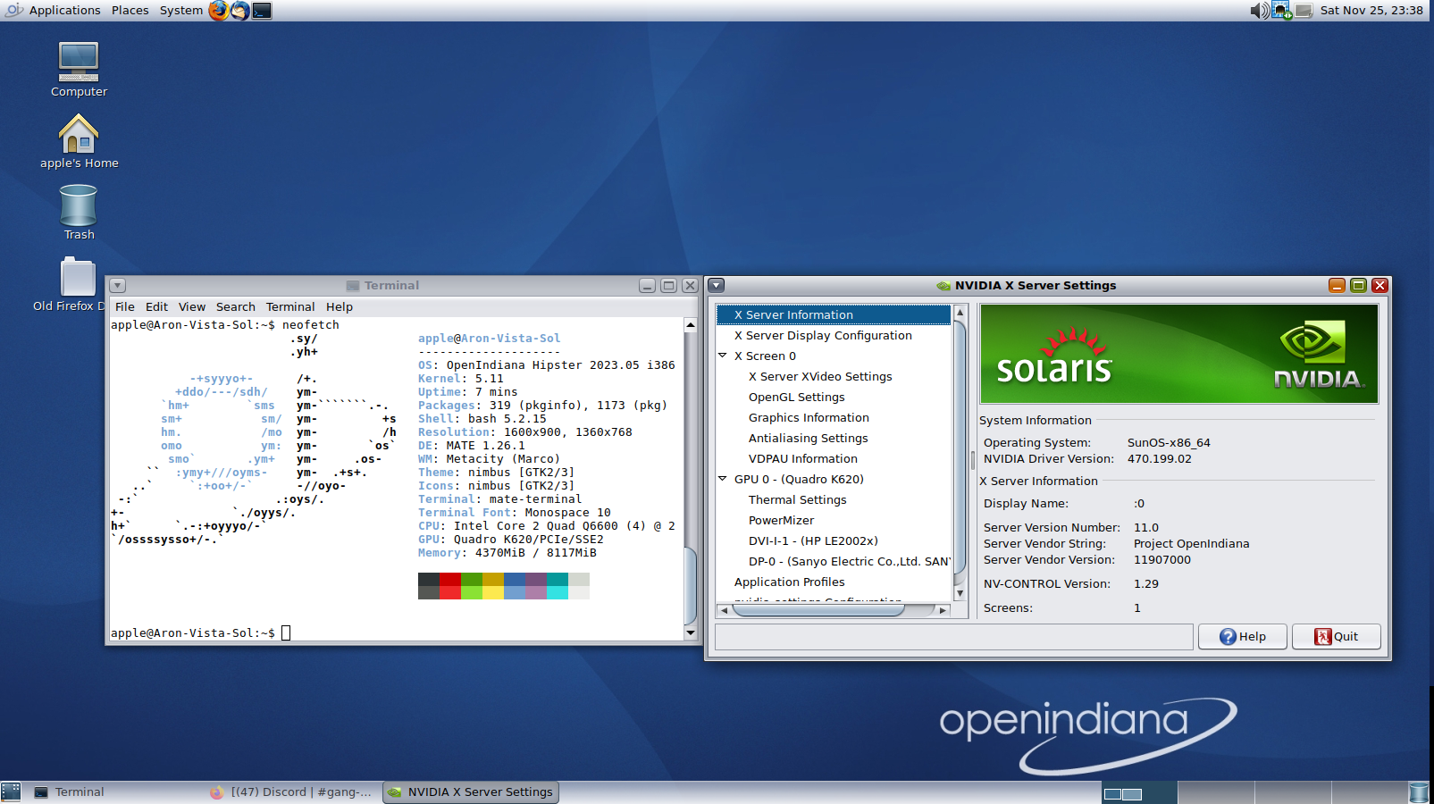 OpenIndiana with Proprietary Nvidia GPU Drivers